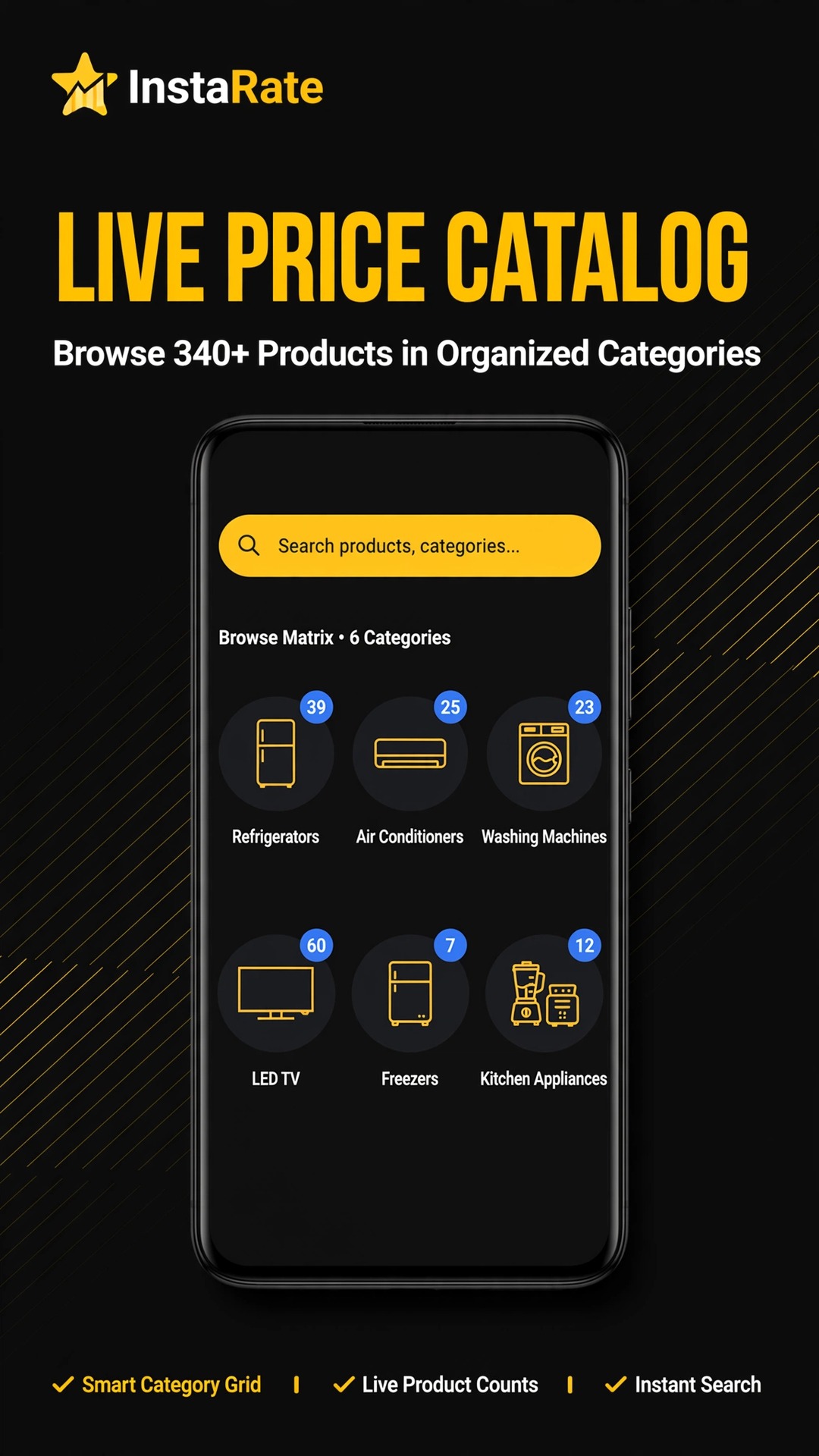 InstaRate Live Price Catalog